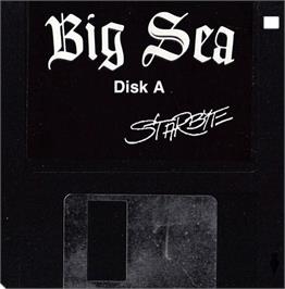 Cartridge artwork for Big Sea on the Commodore Amiga.